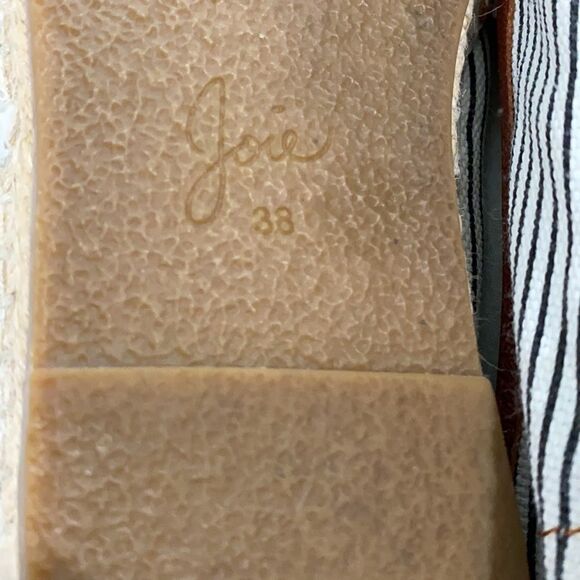 JOIE Adrien Striped Canvas Espadrilles Shoes - Picture 8 of 9